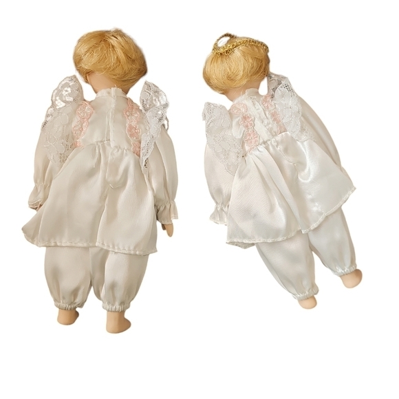 Two Vintage Porcelain Dolls - Picture 2 of 4